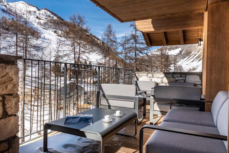 Skiverleih 6 Zimmer Maisonettewohnung für 10 Personen (B31) - Vail Lodge - Val d'Isère - Balkon