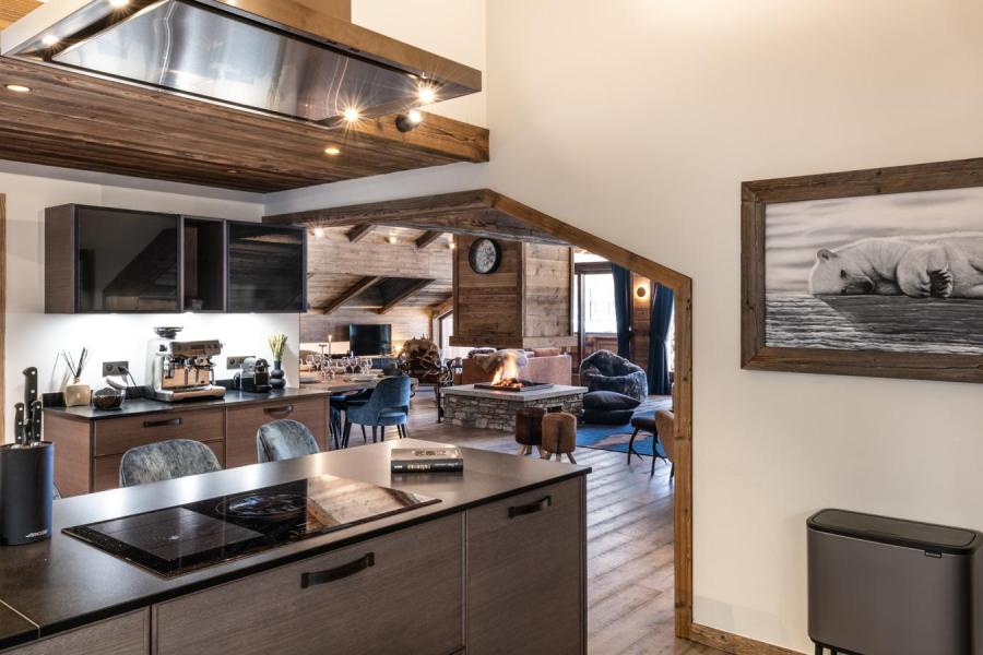 Skiverleih 6 Zimmer Maisonettewohnung für 12 Personen (B41) - Vail Lodge - Val d'Isère - Küche