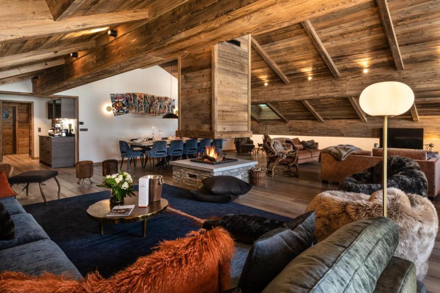 Skiverleih 6 Zimmer Maisonettewohnung für 12 Personen (B41) - Vail Lodge - Val d'Isère - Wohnzimmer