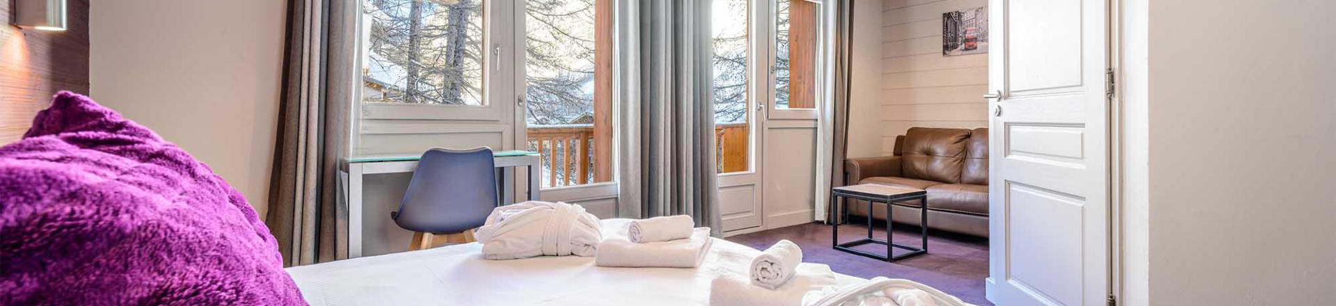 Skiverleih Chalet Appaloosa - Val d'Isère - Schlafzimmer