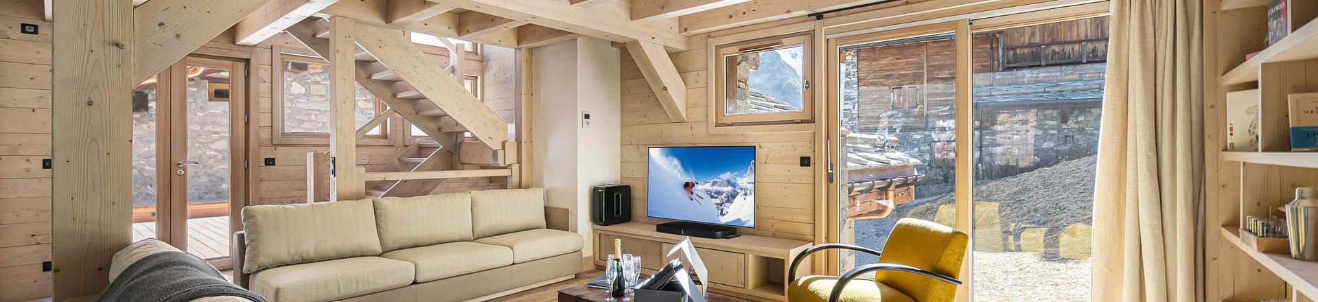 Аренда на лыжном курорте Шале дуплекс 6 комнат 11 чел. - Chalet Saint Joseph - Val d'Isère - Салон