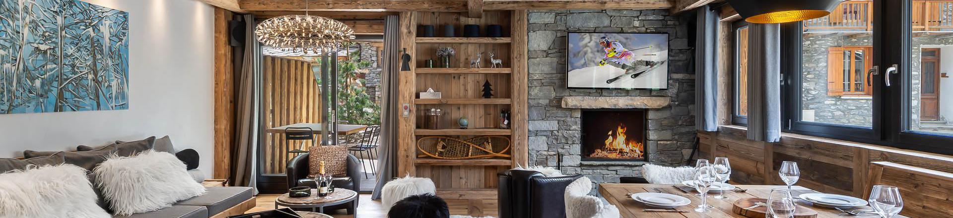 Аренда на лыжном курорте Апартаменты дуплекс 5 комнат 10 чел. (1) - Résidence la Tapia - Val d'Isère - апартаменты