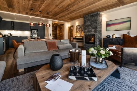 Rent in ski resort 4 room apartment cabin 6-8 people (03) - Alaska Lodge - Val d'Isère - Living room