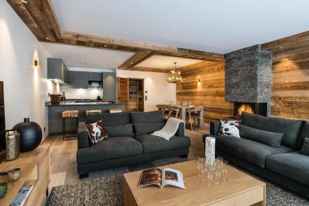 Skiverleih Wohnung 4 Zimmer Kabine 6-8 Personen (01) - Alaska Lodge - Val d'Isère - Wohnzimmer