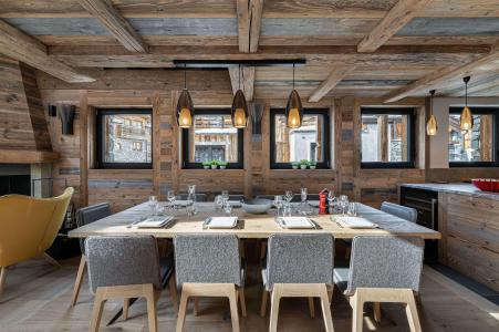 Ski verhuur Chalet triplex 7 kamers 14 personen (ANGELUS) - Angelus - Val d'Isère - Eetkamer
