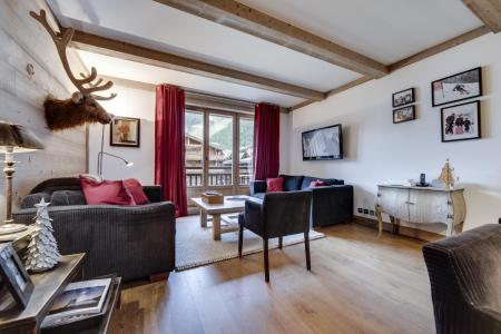 Skiverleih 3-Zimmer-Holzhütte für 6 Personen (313) - Résidence Choucas - Val d'Isère - Wohnzimmer