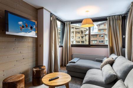 Rent in ski resort 3 room duplex apartment 6 people (202) - Résidence de Solaise - Val d'Isère - Living room