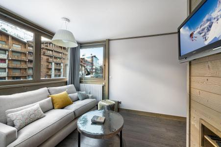 Rent in ski resort 3 room duplex apartment 6 people (202) - Résidence de Solaise - Val d'Isère - Living room