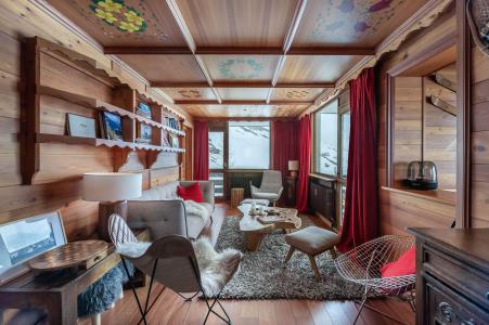 Ski verhuur Appartement 4 kamers 7 personen (49) - Résidence Hauts de Val - Val d'Isère - Woonkamer