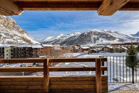 Skiverleih 4-Zimmer-Appartment für 9 Personen (THE VIEW) - Résidence la Forêt - Val d'Isère - Balkon