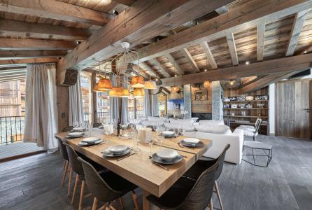Soggiorno sugli sci Appartamento su due piani 5 stanze per 8 persone (203) - Résidence le Grizzly - Val d'Isère - Angolo pranzo
