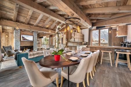 Ski verhuur Appartement duplex 5 kamers 10 personen (204) - Résidence le Grizzly - Val d'Isère - Eethoek
