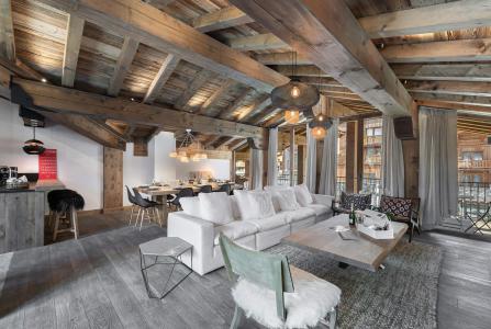 Ski verhuur Appartement duplex 5 kamers 8 personen (203) - Résidence le Grizzly - Val d'Isère - Woonkamer