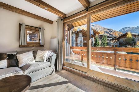 Skiverleih 4 Zimmer Maisonettewohnung für 6 Personen (245) - Résidence les Jardins Alpins - Val d'Isère - Wohnzimmer