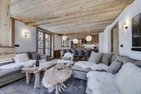 Ski verhuur Appartement 6 kamers 10 personen (RIVES 3) - Résidence les Rives de l'Isère - Val d'Isère - Woonkamer