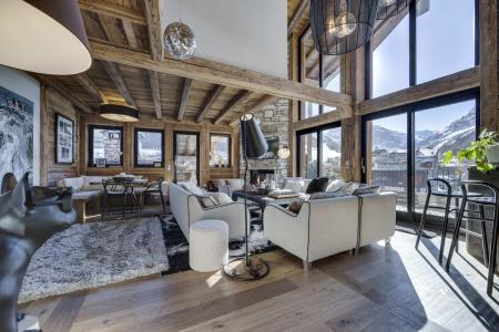 Skiverleih 6 Zimmer Maisonettewohnung für 10 Personen (52) - Résidence Savoie - Val d'Isère - Wohnzimmer