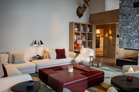 Rent in ski resort 5 room apartment cabin 10-12 people (S4) - Silverstone - Val d'Isère - Living room