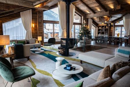 Rent in ski resort 7 room cabin triplex apartment 17 people (S7) - Silverstone - Val d'Isère - Living room