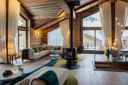 Skiverleih Triplex Wohnung 7 Zimmer Kabine 17 Personen (S7) - Silverstone - Val d'Isère - Wohnzimmer