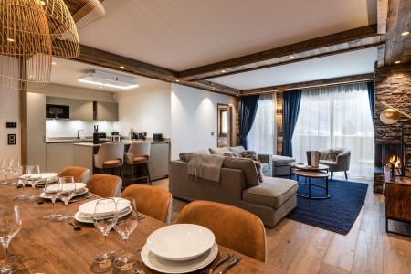 Rent in ski resort 4 room apartment cabin 6-8 people (A01) - Vail Lodge - Val d'Isère - Living room