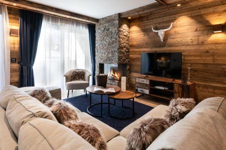 Rent in ski resort 4 room apartment cabin 6-8 people (A01) - Vail Lodge - Val d'Isère - Living room