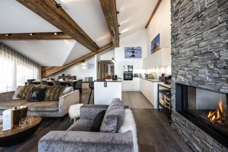 Rent in ski resort 5 room duplex apartment 8 people (A31) - Vail Lodge - Val d'Isère - Living room