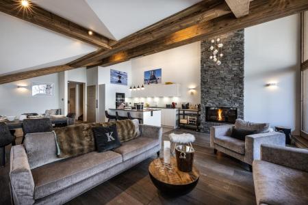 Ski verhuur Appartement duplex 5 kamers 8 personen (A31) - Vail Lodge - Val d'Isère - Woonkamer