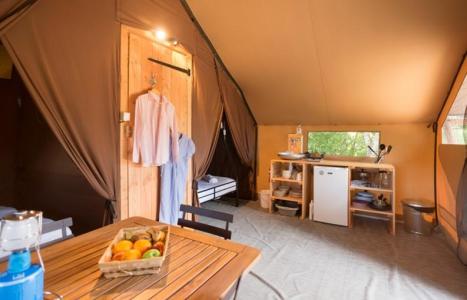 Location au ski Tente 3 pièces 5 personnes (Trappeur) - Camping La Clarée - Val-des-Prés - Séjour