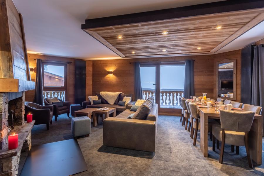 Ski verhuur Appartement 6 kamers 10 personen - Chalet Altitude - Val Thorens - Woonkamer