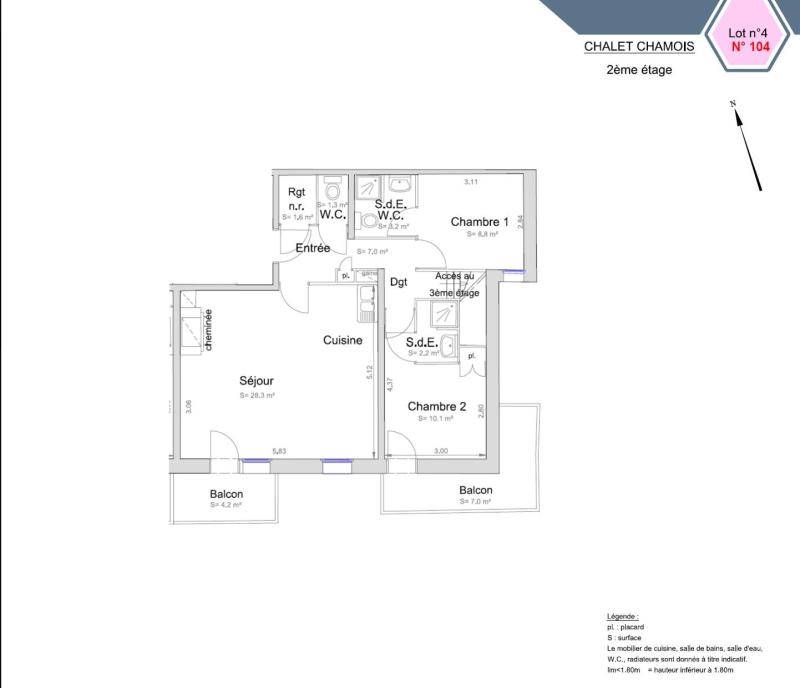 Wynajem na narty Chalet Chamois - Val Thorens - Plan