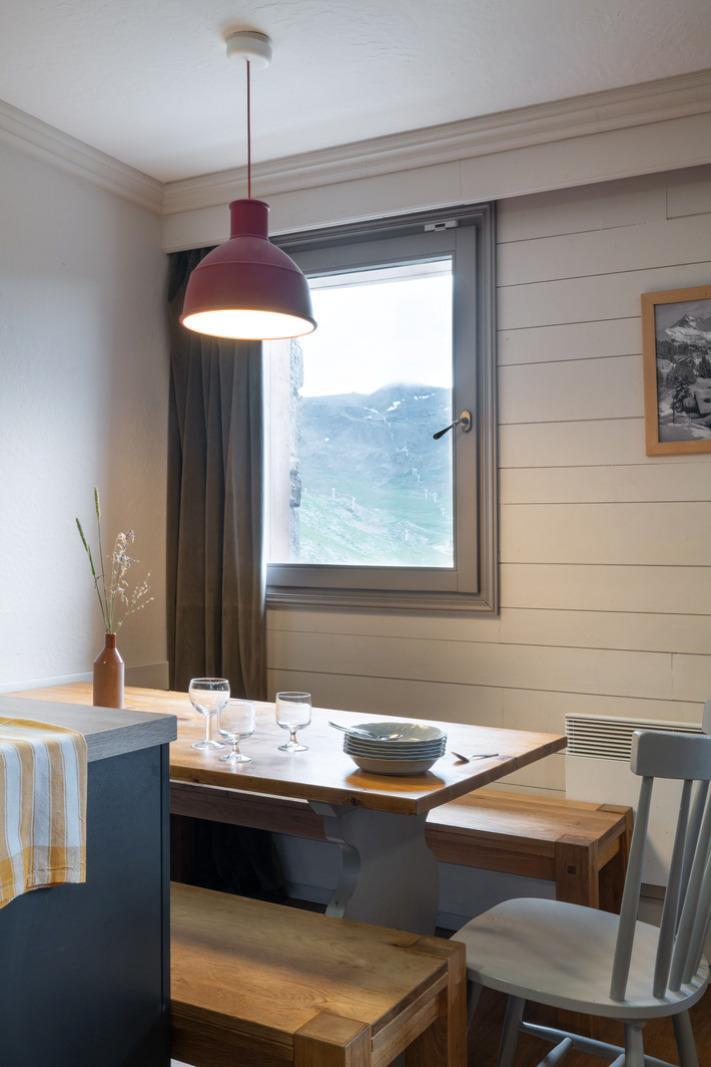 Ski verhuur Chalet Chamois - Val Thorens - Woonkamer