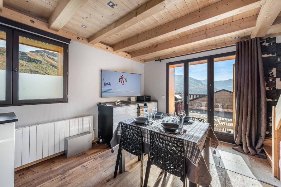 Skiverleih 3 Zimmer Maisonettewohnung für 4 Personen (ROCHER DE THORENS) - Chalet le Rocher - Val Thorens - Wohnzimmer