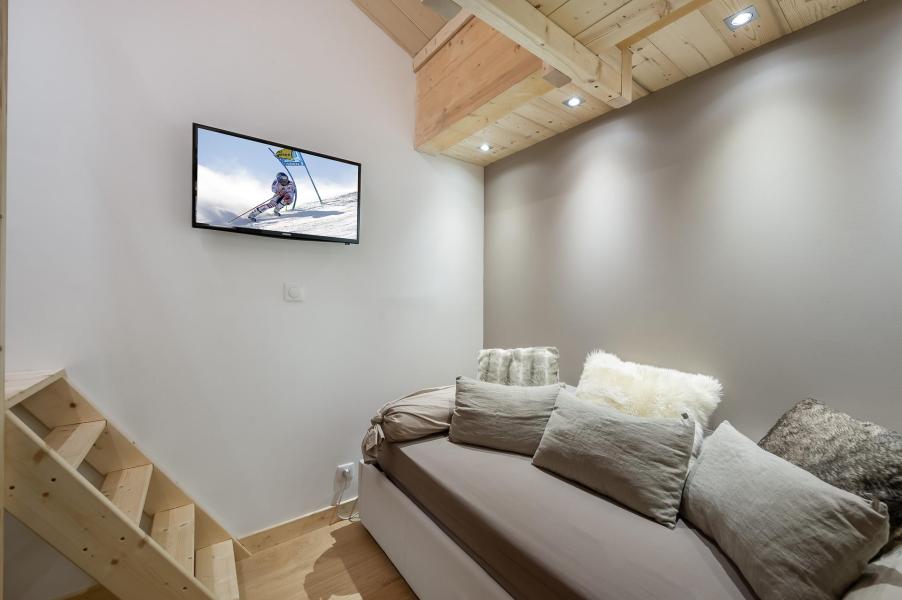 Skiverleih 3 Zimmer Maisonettewohnung für 4 Personen (ROCHER DE THORENS) - Chalet le Rocher - Val Thorens - Wohnzimmer