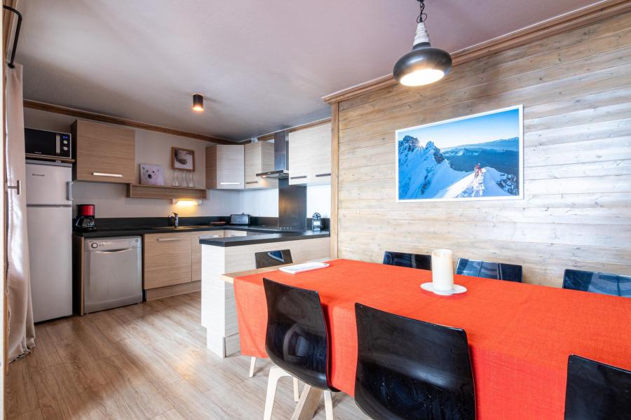 Skiverleih 4-Zimmer-Holzhütte für 6 Personen (304) - Chalet Mouflon - Val Thorens - Wohnzimmer