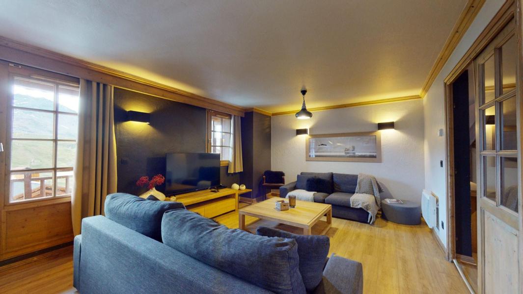 Skiverleih 6 Zimmer Maisonettewohnung für 12 Personen (301) - Chalet Mouflon - Val Thorens - Wohnzimmer