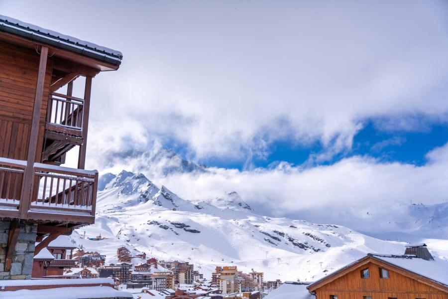 Skiverleih 4-Zimmer-Holzhütte für 6 Personen (304) - Chalet Mouflon - Val Thorens - Draußen im Winter