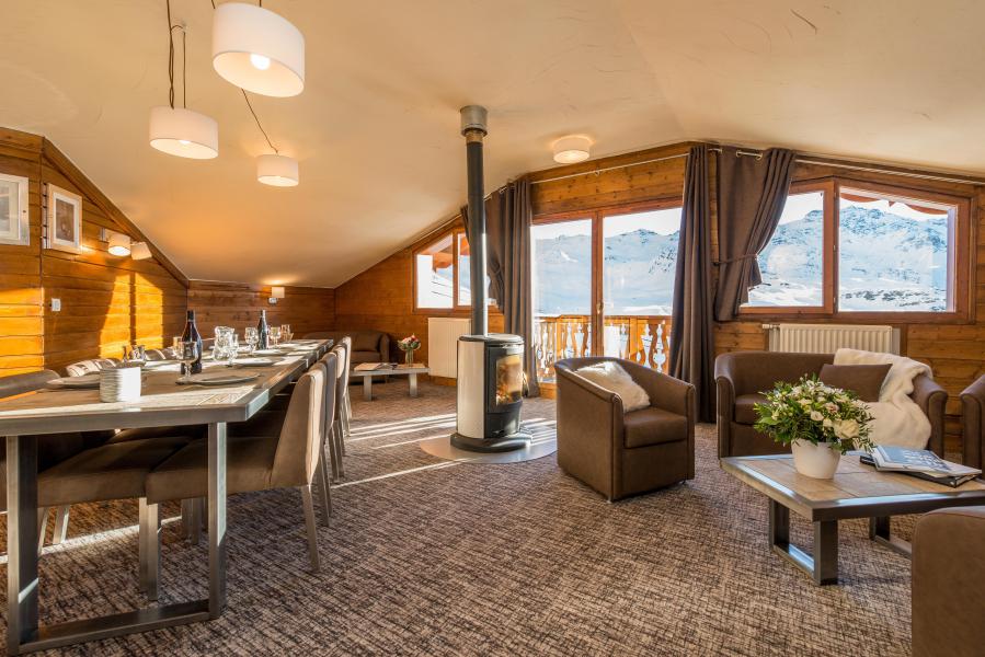 Skiverleih 6 Zimmer Appartement für 10-12 Personen (Grand Confort) - Chalet Val 2400 - Val Thorens - Wohnzimmer