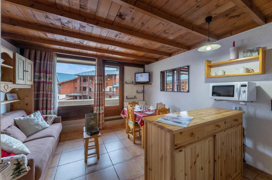 Rent in ski resort Studio sleeping corner 4 people (102) - La Résidence Lac Blanc - Val Thorens - Living room