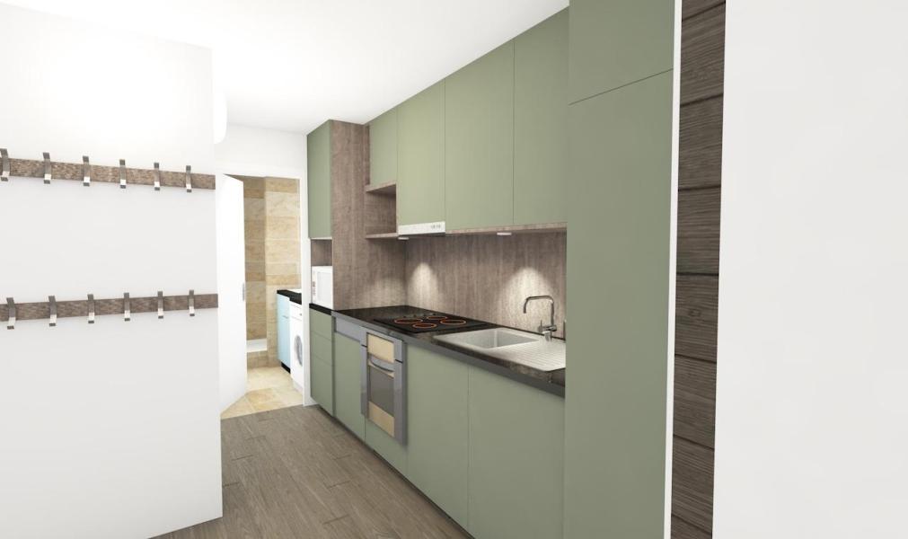 Location au ski Appartement 4 pièces cabine 8 personnes (2503) - Le Valset - Val Thorens - Cuisine