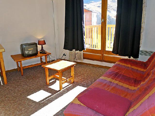 Ski verhuur Appartement 1 kamers 2 personen (3) - Les Cîmes de Caron - Val Thorens - Woonkamer