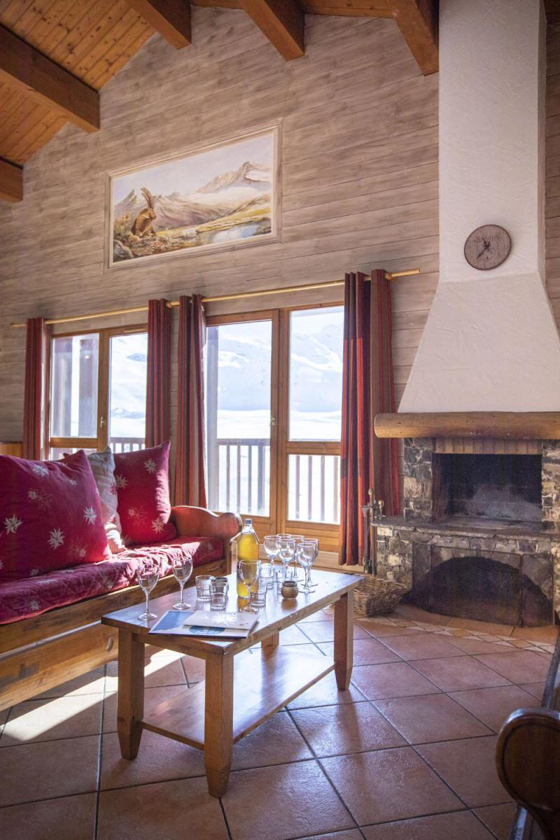 Rent in ski resort 13 room chalet 24 people (Bonhomme) - Résidence Chalet des Neiges Hermine - Val Thorens - Fireplace