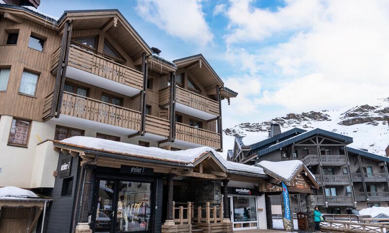 Аренда на лыжном курорте Résidence Diamant - MH - Val Thorens - зимой под открытым небом