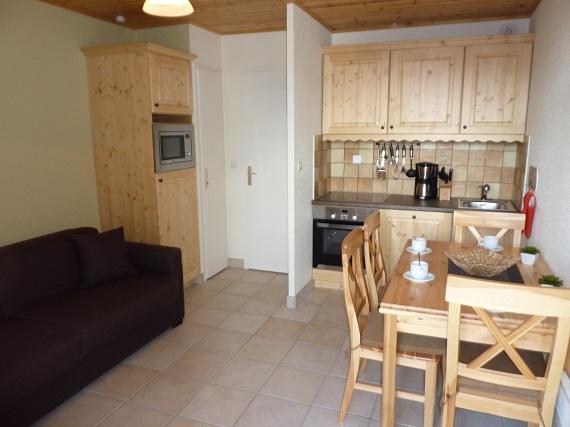 Rent in ski resort Studio cabin 4 people (28) - Résidence Eterlous - Val Thorens - Living room
