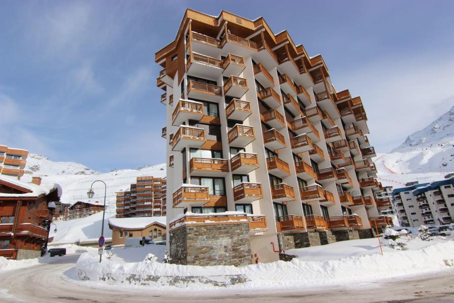 Location au ski Studio 3 personnes (2) - Résidence Hauts de Chavière - Val Thorens - Extérieur hiver