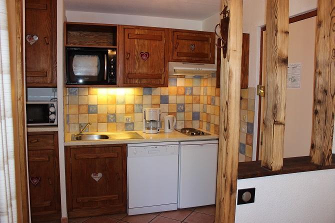 Location au ski Appartement 2 pièces 4 personnes (414) - Résidence l'Eskival - Val Thorens - Kitchenette