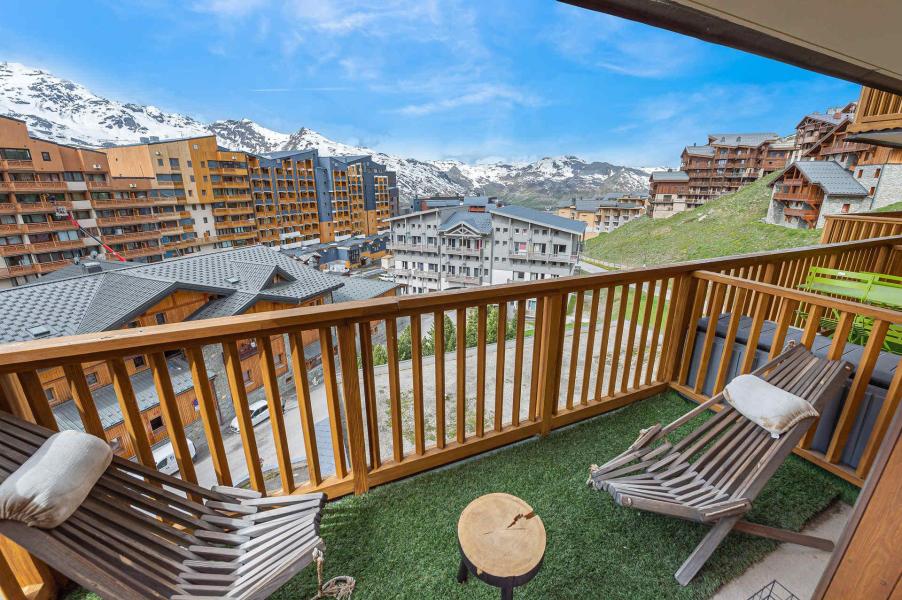 Rent in ski resort 2 room apartment sleeping corner 4 people (48) - Résidence la Roche Blanche - Val Thorens - Balcony