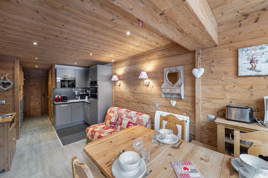 Skiverleih 3-Zimmer-Holzhütte für 4 Personen (265) - Résidence la Vanoise B - Val Thorens - Wohnzimmer