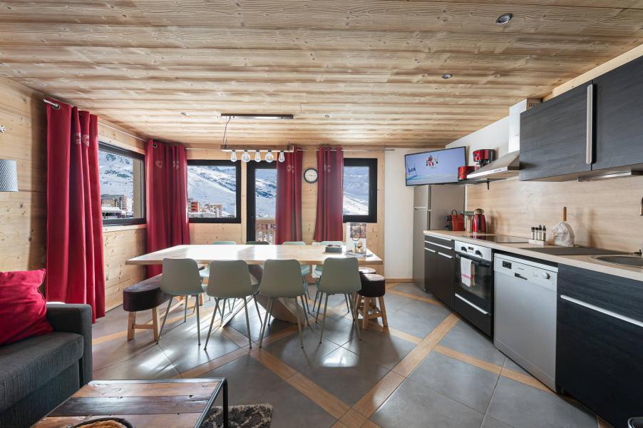Rent in ski resort 7 room apartment 12 people (462) - Résidence la Vanoise B - Val Thorens - Living room