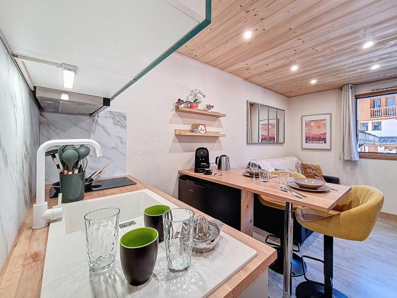 Location au ski Studio cabine 4 personnes (06) - Résidence Lauzière - Val Thorens - Kitchenette