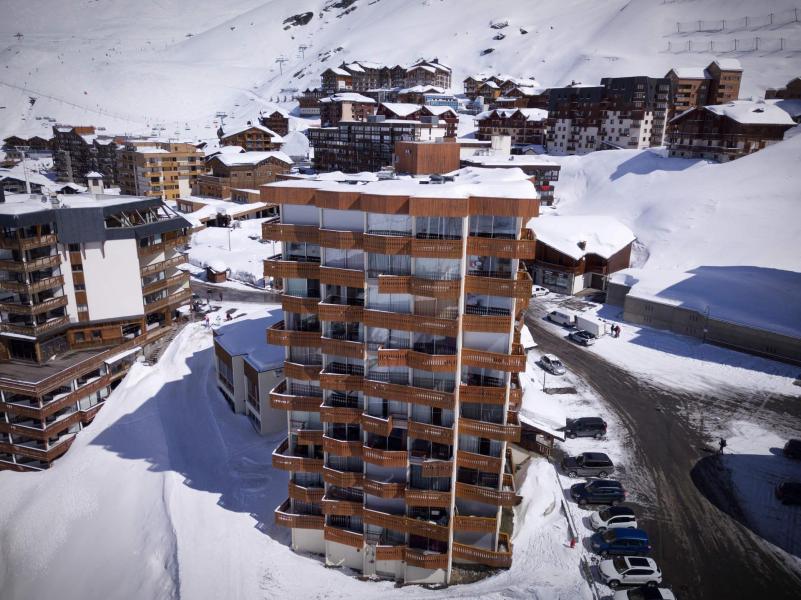 Location au ski Studio 3 personnes (607) - Résidence le Dôme de Polset - Val Thorens - Extérieur hiver